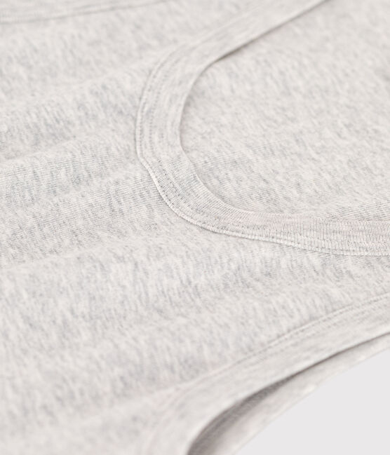 Camiseta de tirantes L'ICONIQUE de algodón orgánico de mujer gris BELUGA CHINE