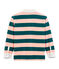 Polo rugby infantil para niño verde PINEDE/rosa ROSAKO