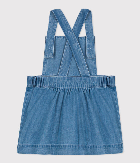 Vestido vaquero ligero sin mangas para bebé azul DENIM CLAIR