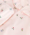 Vestido de algodón de manga corta y pololo con estampado de frutas para bebé rosa FLEUR/blanco MULTICO