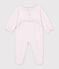 Pijama liso de terciopelo con collar&iacute;n y abertura trasera para beb&eacute; BARELY
