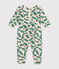 Pijama de felpa perchada con estampado de árbol de Navidad para bebé blanco AVALANCHE/ MULTICO