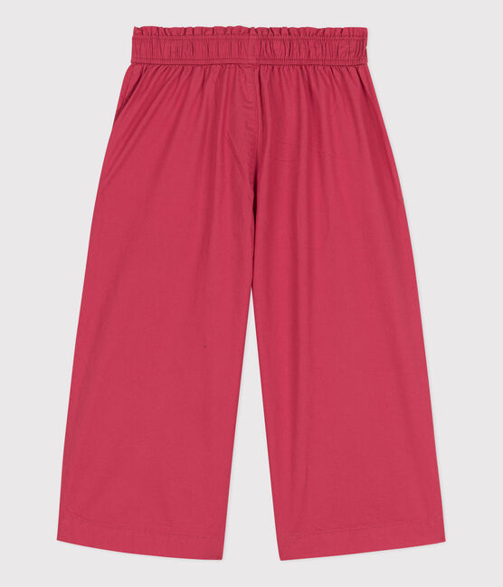 Pantalón de sarga de algodón para niña rosa PAPI
