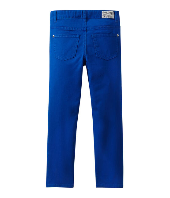 Pantalón colorido para niño en jean azul PERSE