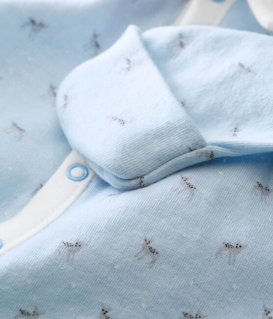 Saco para bebé niño en túbico estampado azul FRAICHEUR/blanco MULTICO