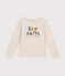 Camiseta de punto de manga larga para niña beige MONTELIMAR CHINE