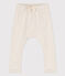Pantalón de punto grueso para bebé beige MONTELIMAR CHINE