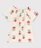 Blusa de gasa de algodón con flores para niña blanco AVALANCHE/ MULTICO
