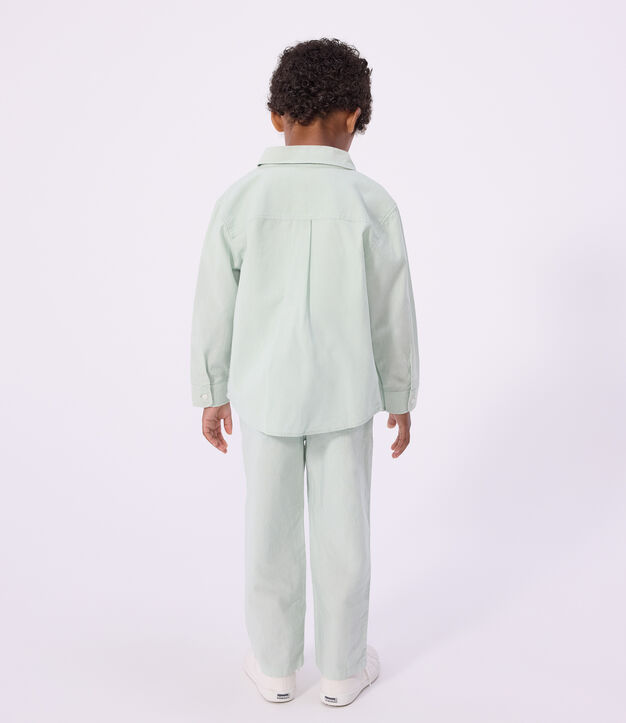 Camisa infantil lisa de algod&oacute;n de manga larga SPRAY