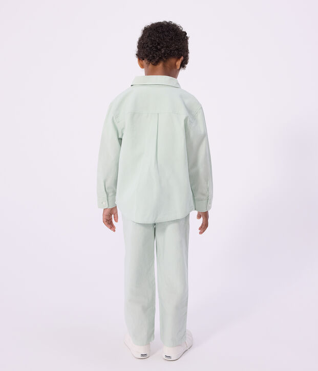 Camisa infantil lisa de algod&oacute;n de manga larga SPRAY