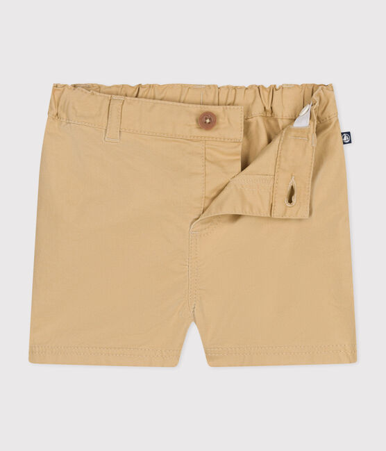 Pantalón corto de sarga de bebé beige FACILE