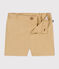 Pantalón corto de sarga de bebé beige FACILE