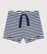 Shorts de punto flameado a rayas para bebé
