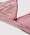 Sujetador triangula de mujer rojo CARMIN/blanco MARSHMALLOW