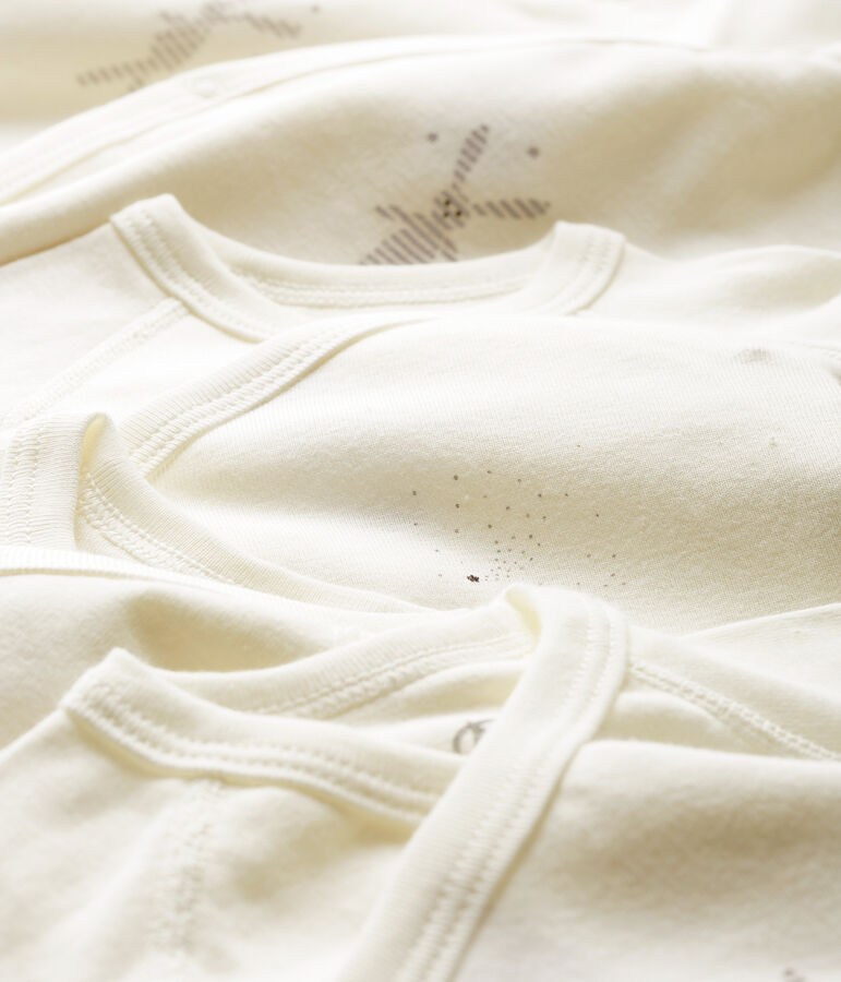 Lote de 5 bodies de nacimiento de manga larga para beb&eacute; variante 1