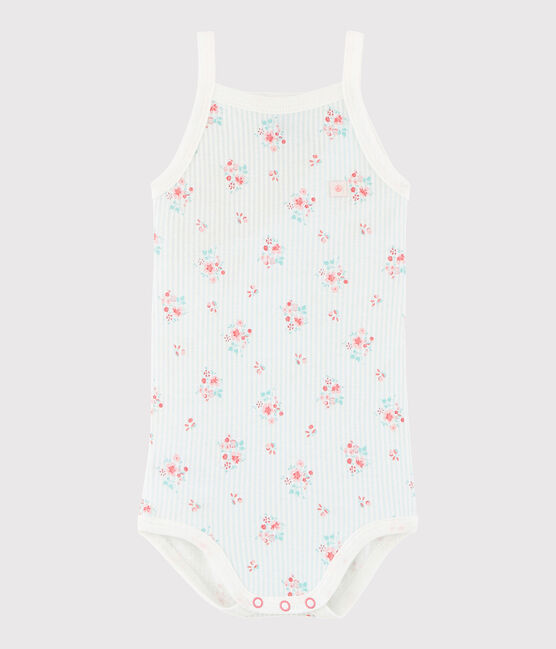 Bodi de tirantes de bebé de niña blanco MARSHMALLOW/blanco MULTICO