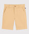 Bermudas de tela de algodón para niño beige FACILE