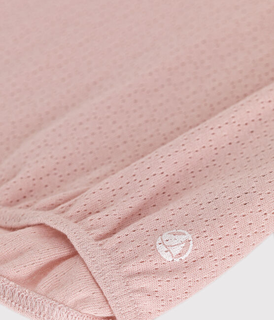 Mono corto de algodón para bebé rosa SALINE