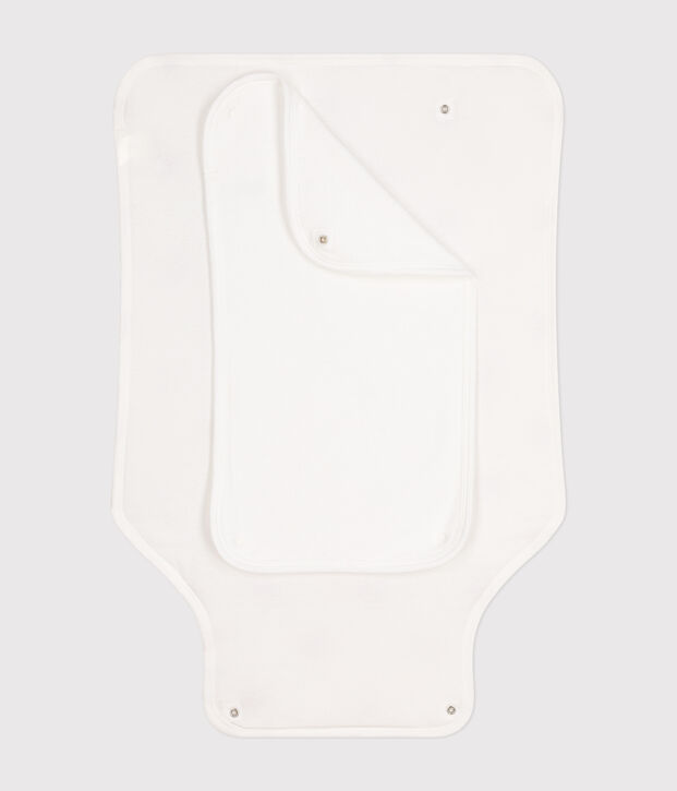 Cambiador de algod&oacute;n para beb&eacute; blanco/rojo