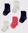 Juego de 5 pares de calcetines para bebé variante 1