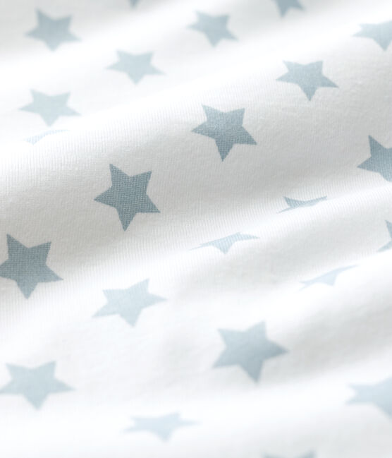 Saco de dormir de algodón con estrellas para bebé blanco ECUME/gris MISTIGRI