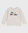Sudadera infantil unisex de algodón gris BELUGA CHINE