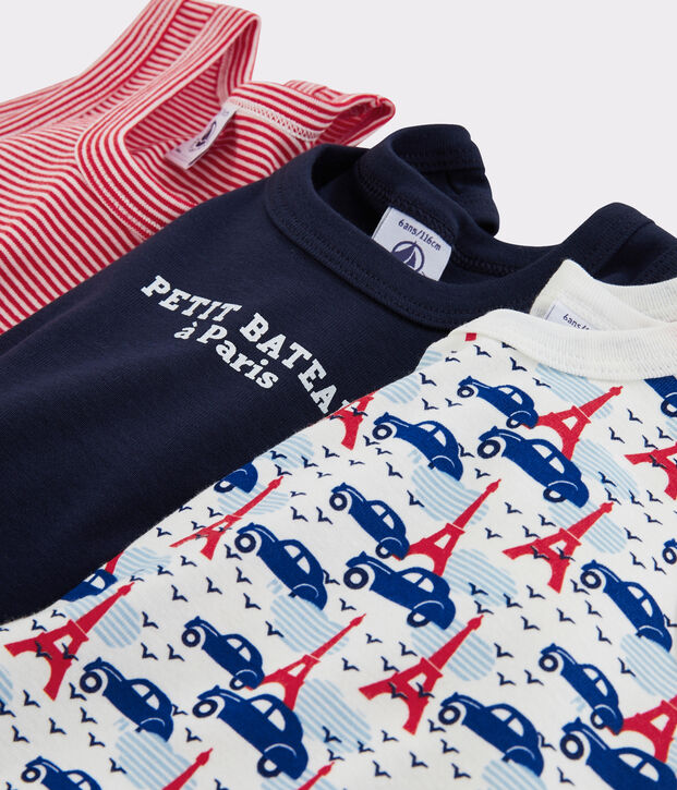 Tr&iacute;o de camisetas de tirantes para ni&ntilde;o multicolor