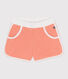 Shorts infantiles de rizo de algodón liso