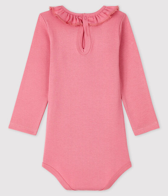 Bodi de manga larga para bebé niña rosa CHEEK