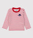 Camiseta a rayas de algodón de bebé