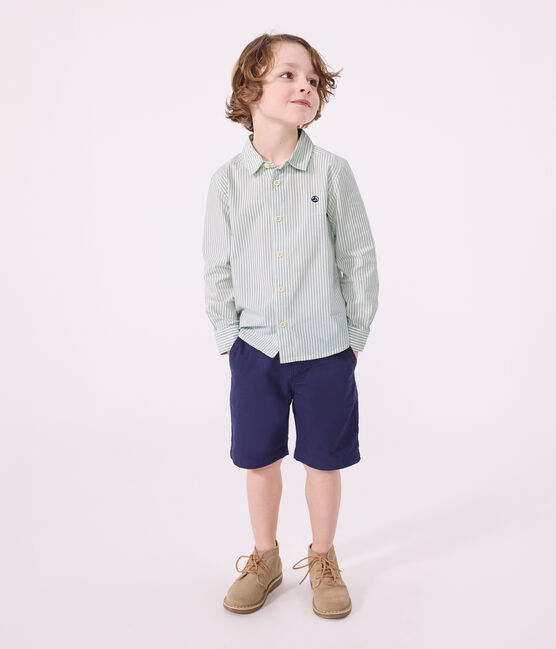 Camisa infantil de algodón de manga larga a rayas PAUL/ ECUME