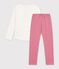 Pijama infantil de algod&oacute;n con estampado de dragones rosa/blanco