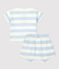 Conjunto de 2 piezas a rayas de jersey de bebé PLEINAIR/ MARSHMALLOW