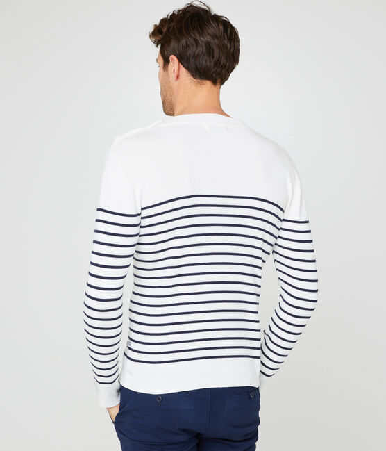 Jersey azul marino para hombre blanco MARSHMALLOW/azul SMOKING