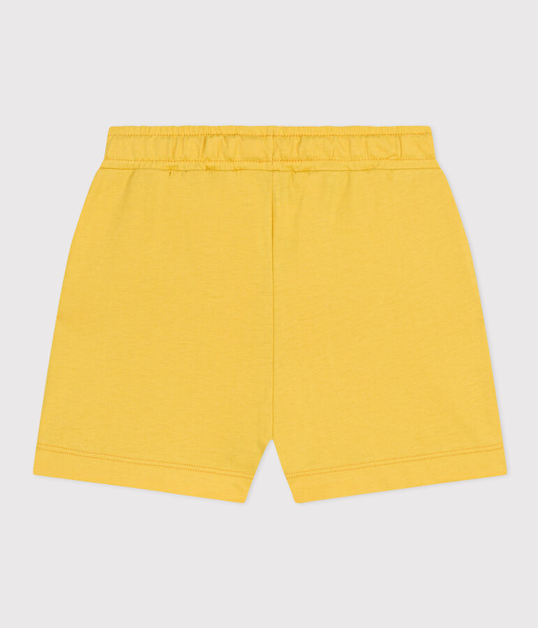 Pantal&oacute;n corto de algod&oacute;n de ni&ntilde;a amarillo NECTAR