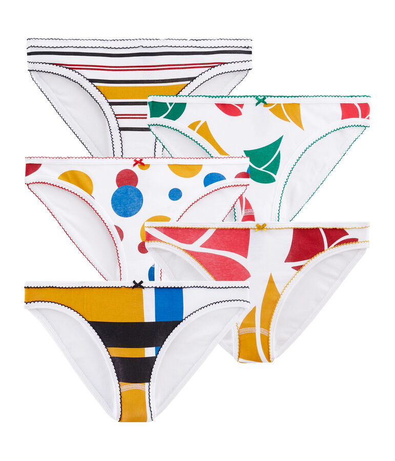 Semanario con 5 braguitas para mujer multicolor