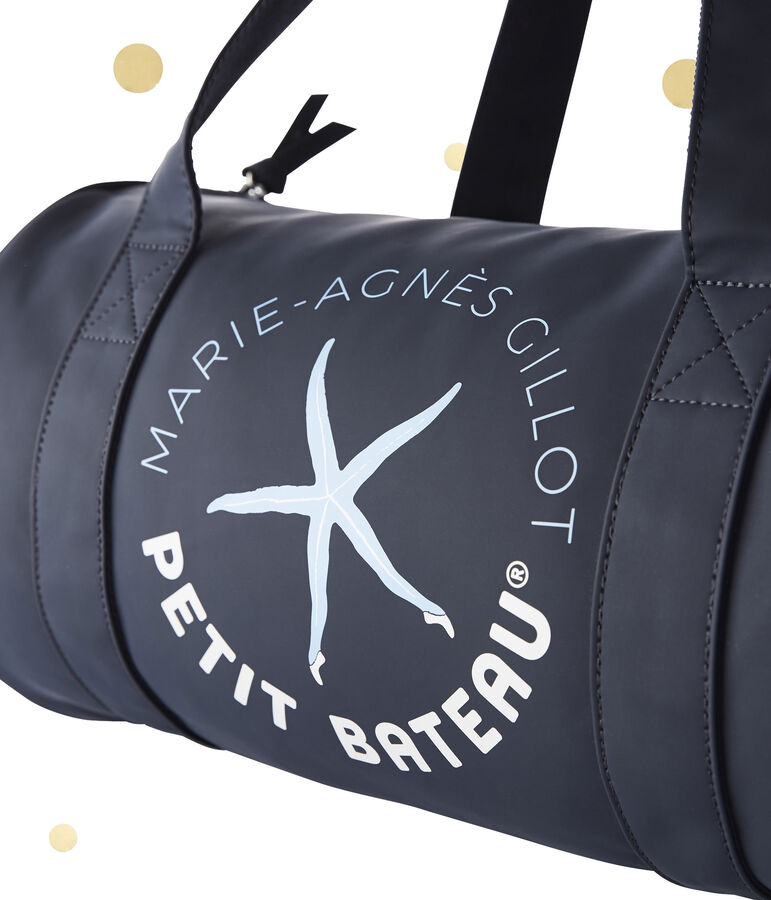 Sac polochon. Petit bateau x Marie-Agn&egrave;s Gillot azul SMOKING