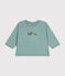 Camiseta de manga larga de punto fino para bebé verde PAUL