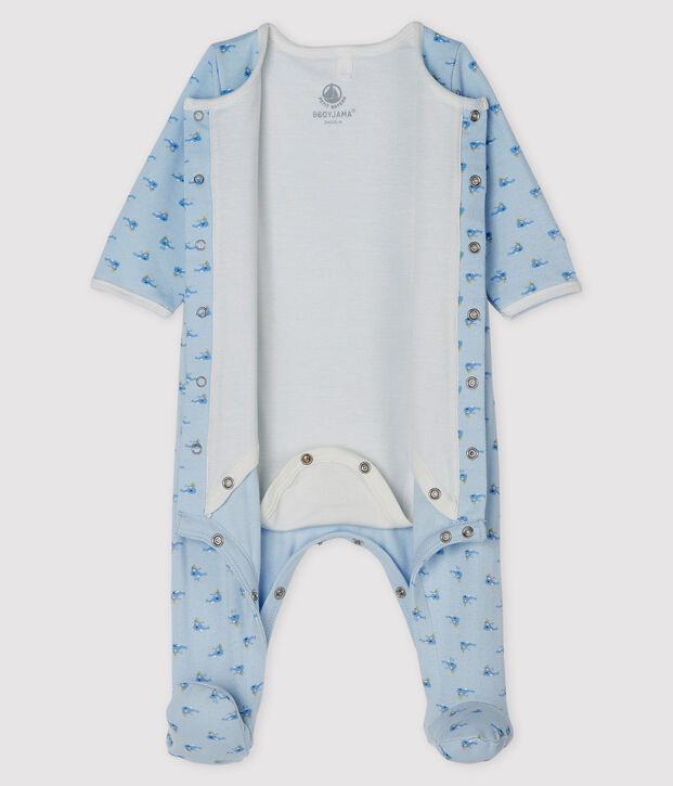 Bodyjama de tela t&uacute;bica para azul/multicolor