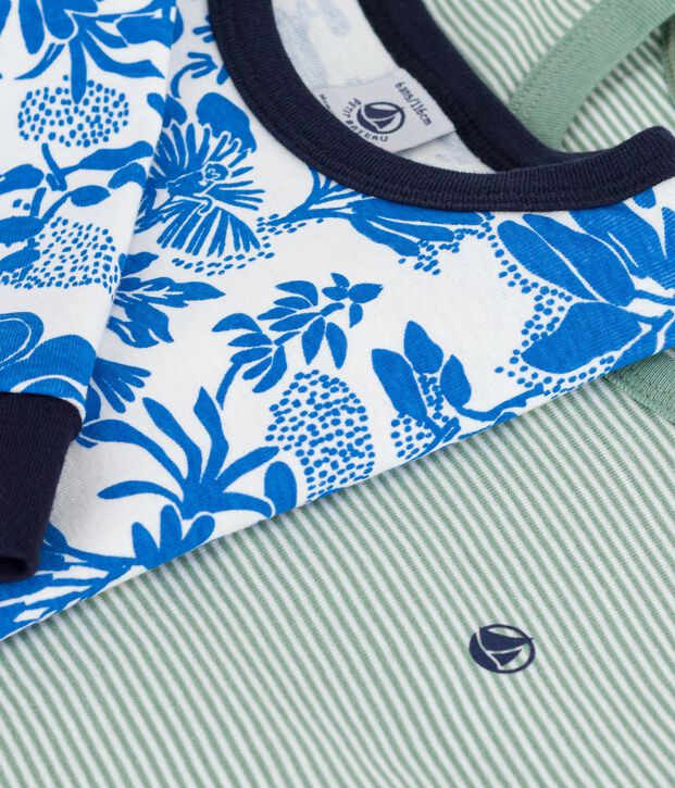 Juego de pijamas infantiles de algod&oacute;n estampado multicolor