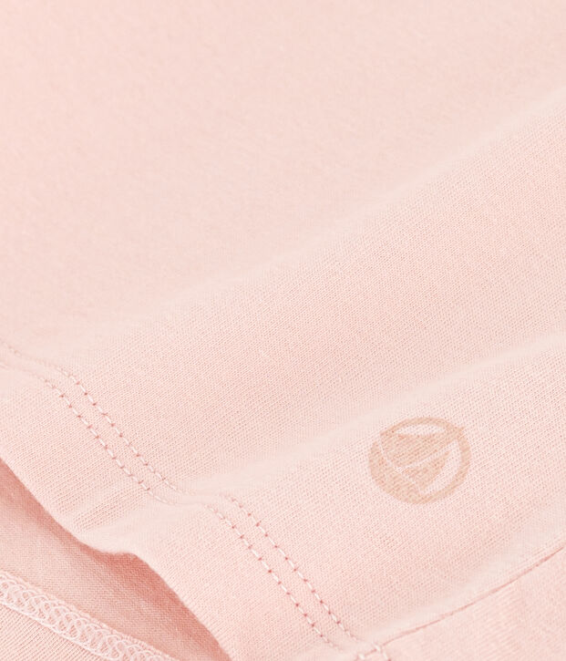 Camiseta LA RECTA de algod&oacute;n con cuello redondo para mujer rosa