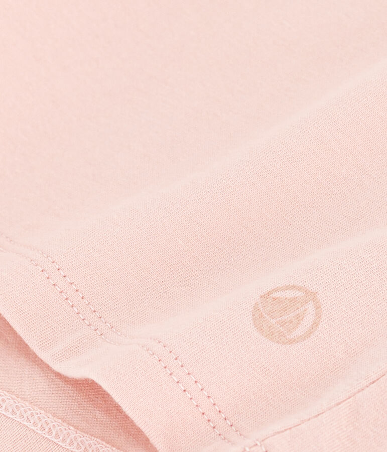 Camiseta LA RECTA de algod&oacute;n con cuello redondo para mujer rosa