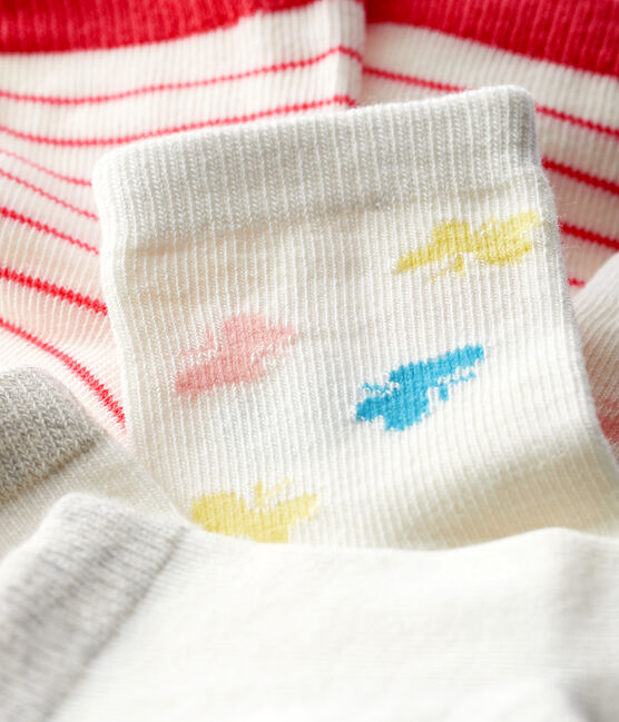 Lote de 3 pares de calcetines bebé niña variante 1