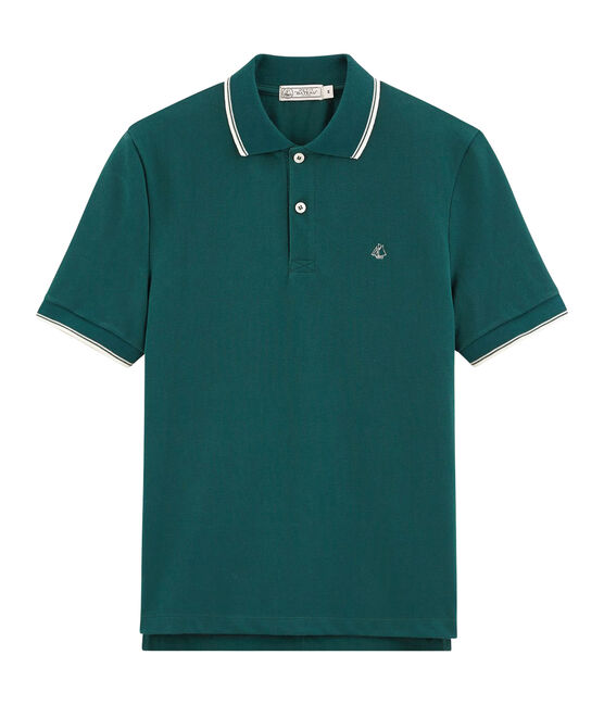 Polo manga corta para hombre verde PINEDE