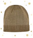 Gorro dorado para mujer