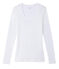 Camiseta manga larga de algodón ligero para mujer blanco MARSHMALLOW