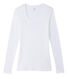 Camiseta manga larga de algodón ligero para mujer