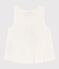 Camiseta de tirantes de algodón de niña blanco MARSHMALLOW