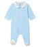 Pelele de terciopelo para bebé niño azul TOUDOU