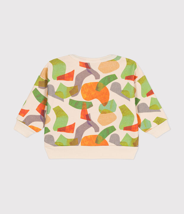 Sudadera de felpa para beb&eacute; crudo/multicolor